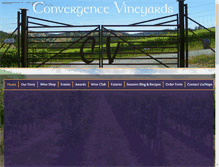 Tablet Screenshot of convergencevineyards.com